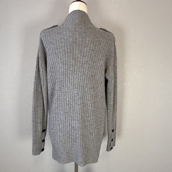 Rag & Bone Womens Dale Twist Tunic Sweater Size S Heather Gray Merino Wool - Picture 6 of 10